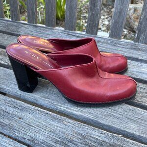 Nine & Company Red Mule Slip-on Heels, Lightly Used, Size 8.5